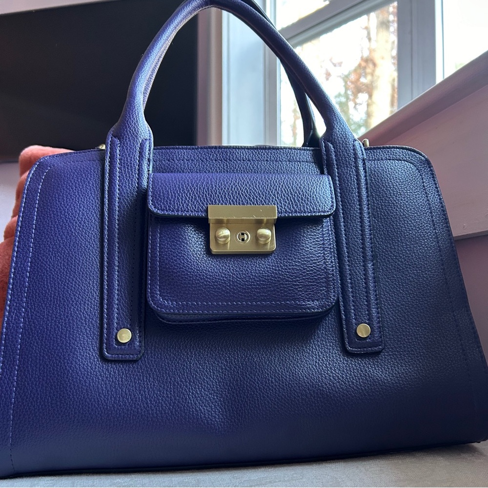 3.1 Phillip Lim (Target) Purple Satchel Handbag w/crossbody strap medium… - Picture 10 of 14